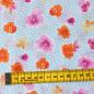 Preview: Hilco Baumwollstoff Sally Pastelly - bunte Blumen & Punkte hellblau