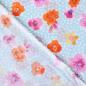 Preview: Hilco Baumwollstoff Sally Pastelly - bunte Blumen & Punkte hellblau