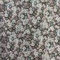 Preview: Hilco Viskose Floret - Streublümchen kaffeebraun petrol pink weiß