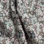 Preview: Hilco Viskose Floret - Streublümchen kaffeebraun petrol pink weiß