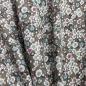 Preview: Hilco Viskose Floret - Streublümchen kaffeebraun petrol pink weiß
