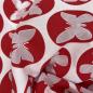 Preview: Hilco Popeline Papillon Rot Weiß Schmetterling