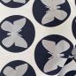 Preview: Hilco Popeline Papillon Blau Weiß Schmetterling
