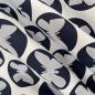 Preview: Hilco Popeline Papillon Blau Weiß Schmetterling