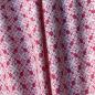 Preview: Hilco Jersey Surf Leaves pink/weiß Ornamente