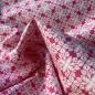 Preview: Hilco Jersey Surf Leaves pink/weiß Ornamente