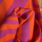 Preview: elastischer Designerstoff orange magenta Streifen