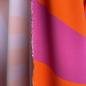 Preview: elastischer Designerstoff orange magenta Streifen