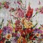 Preview: Designerstoff mit Blumen und Lochstickerei Frühlingsblumen