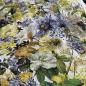 Preview: Designerstoff mit Blumen und Lochstickerei Frühlingsblumen