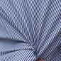 Preview: Hilco Baumwolle Mini-Streifen blau weiß 3 mm