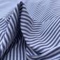 Preview: Hilco Baumwolle Mini-Streifen blau weiß 3 mm
