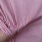Preview: Hilco Baumwolle Mini-Streifen rot weiß 3 mm