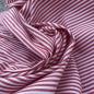 Preview: Hilco Baumwolle Mini-Streifen rot weiß 3 mm