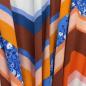 Preview: Italienischer Designerstoff Viskosejersey zickzack orange blau