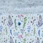 Preview: Jersey Wild Flowers - bunte Wildblumenwiese Aquarell weiß/bunt