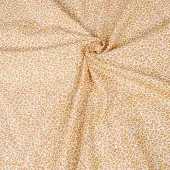 Hilco Baumwoll-Leinenstoff Agada Animal creme orange