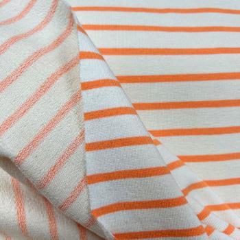 Hilco Viskosesweat Laurine Streifen creme neonorange