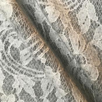 Hilco Doubleface Strickstoff Merletto grau-wollweiß