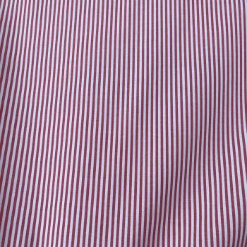 Hilco Baumwolle Mini-Streifen rot weiß 3 mm