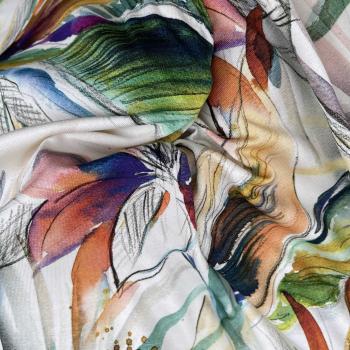 Hilco Viskosejersey Tropical Aquarell