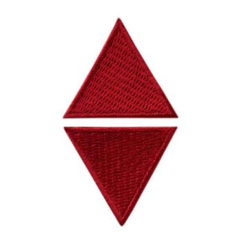 mono quick Applikation 2 Dreiecke rot