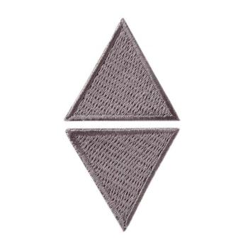 mono quick Applikation 2 Dreiecke grau