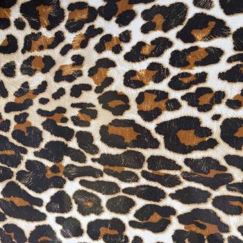 Viskose Leopard animal beige braun - Italien