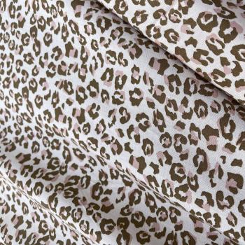 Viskose-Woll-Mix Leopard Print