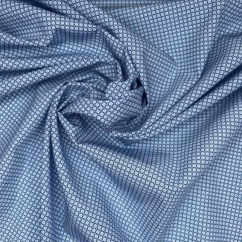 Baumwolle Kreise blau