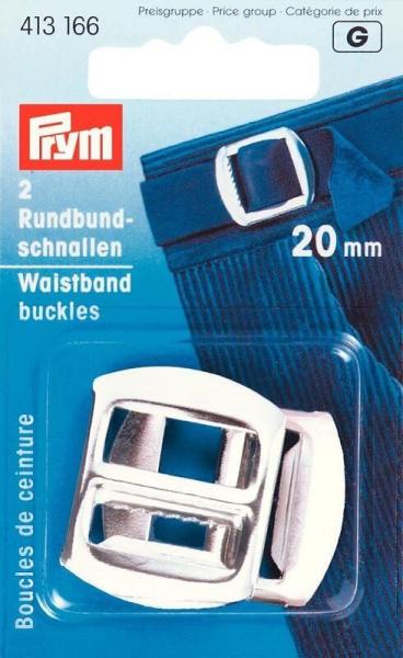 Prym Rundbundschnallen 20 mm silberfarbig