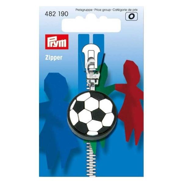 Prym Fashion-Zipper Fußball schwarz/weiß