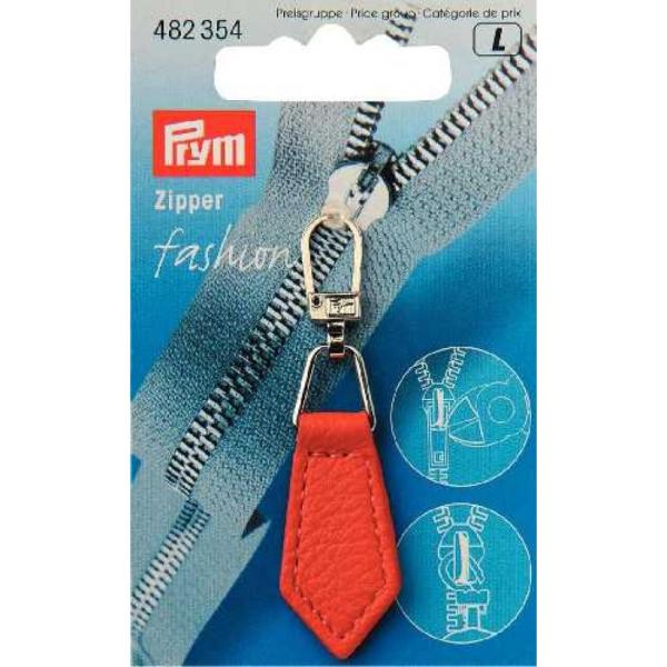 Prym Fashion-Zipper Lederlook orange