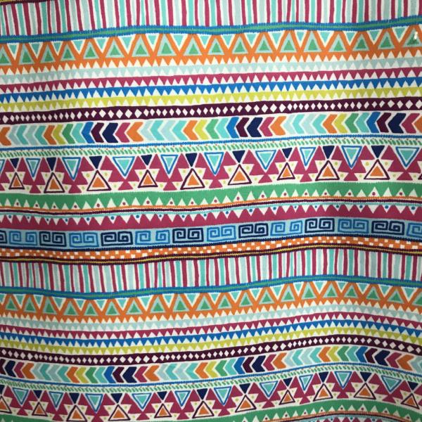 Hilco Baumwollstoff Ethnic Stripe