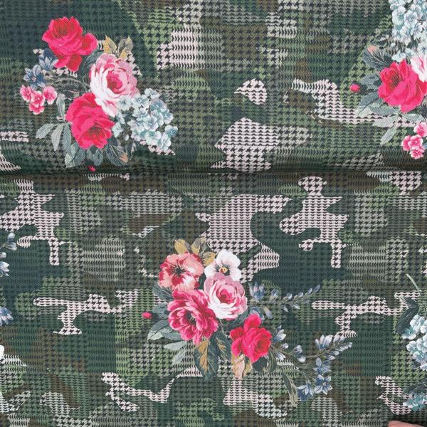 Hilco Baumwollstretch Camouflage rose