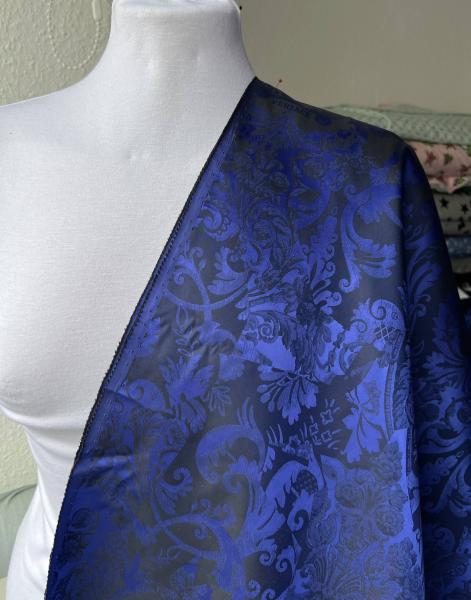 Polyesterstoff Versace blau
