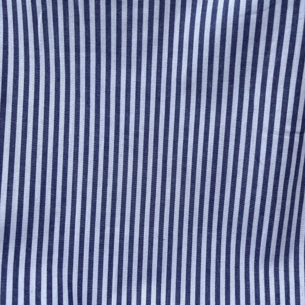 Hilco Baumwolle Mini-Streifen blau weiß 3 mm