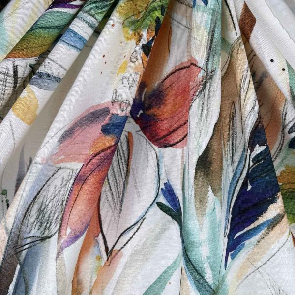 Hilco Viskosejersey Tropical Aquarell