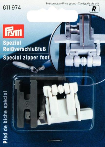 Nähmaschinenfuß für Reißverschlüsse