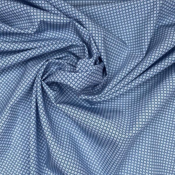 Baumwolle Kreise blau