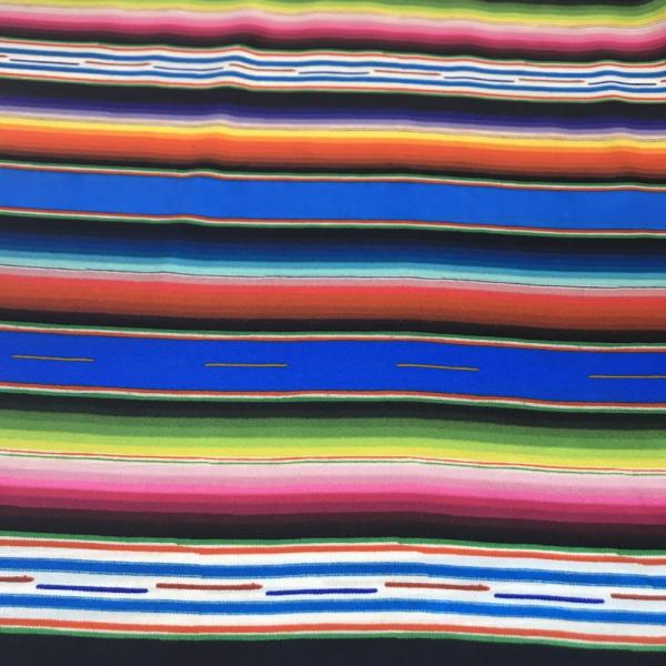 Seidensatin Streifen bunt