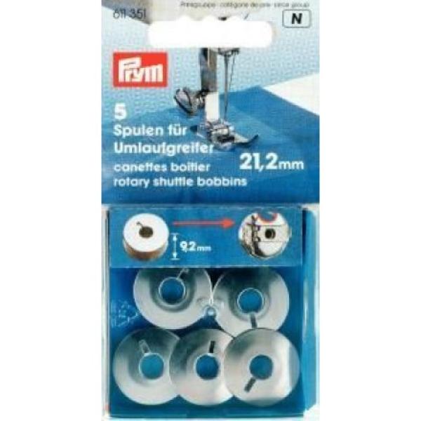 Prym Nähmaschinenspulen kleiner Umlaufgreifer 21,2 mm - Stahl