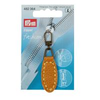 Prym Fashion-Zipper oval senf Lederimitat