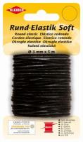 Kleiber Rund-Elastik Soft schwarz 3mm x 5m