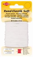 Kleiber Rund-Elastik Soft weiß 3mm x 5m - Kopie