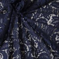 Hilco Spitze Biagio dunkelblau Blätter Blumen