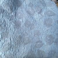 Italienischer Designerjacquard Rosen hellblau