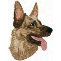 mono quick Applikation Schäferhund braun Patch zum Aufbügeln