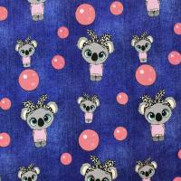 Jersey Koala dunkelblau Jeansoptik - Baumwolljersey aus Italien