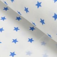 French Terry Jogging Stars - Sweat weiß/blau